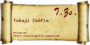 Tokaji Zsófia névjegykártya
